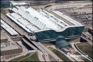 Denver International Airport Terminal & Westin Hotel Aerial