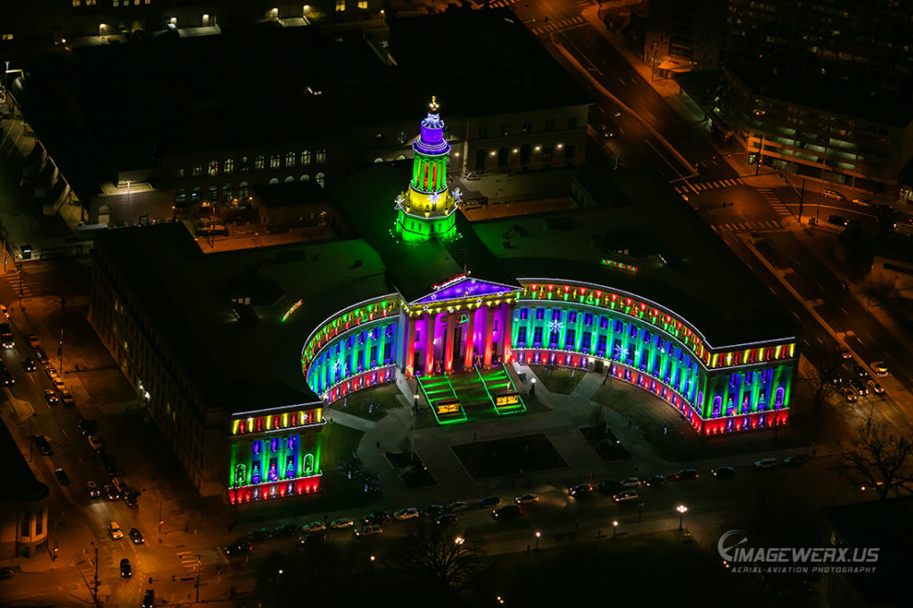 Denver City & County Building Holiday Lights 232